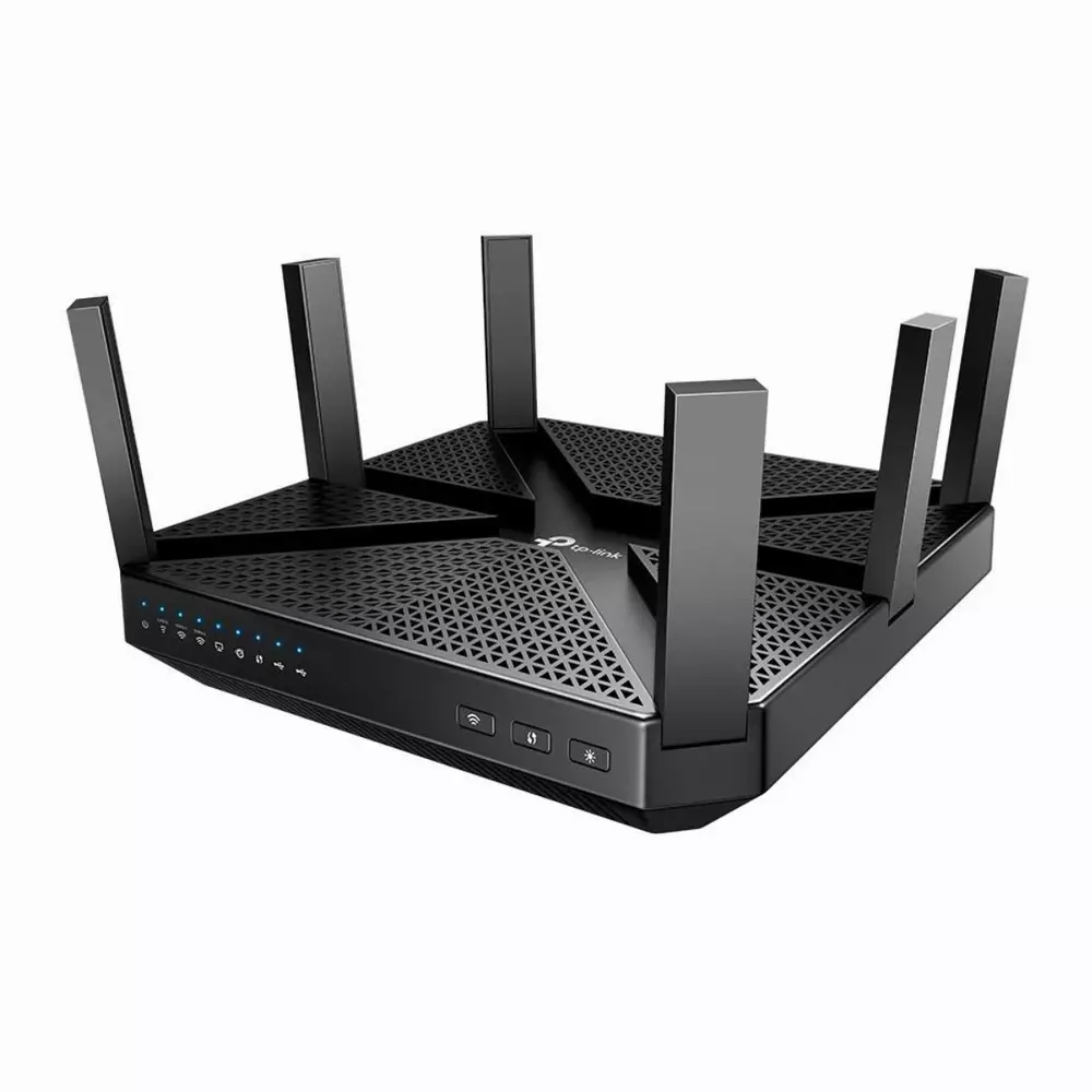 Безжичен рутер TP-Link Archer C4000, MU-MIMO, tri band, 4xGbE, USB 3.0, USB 2.0, 6 антени