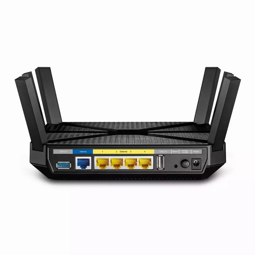 Безжичен рутер TP-Link Archer C4000, MU-MIMO, tri band, 4xGbE, USB 3.0, USB 2.0, 6 антени