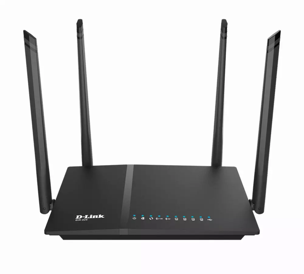 Безжичен рутер D-LINK DIR-825/EE, Двубандов AC1200, 10/100/1000
