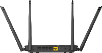 Безжичен рутер D-LINK DIR-825/EE, Двубандов AC1200, 10/100/1000
