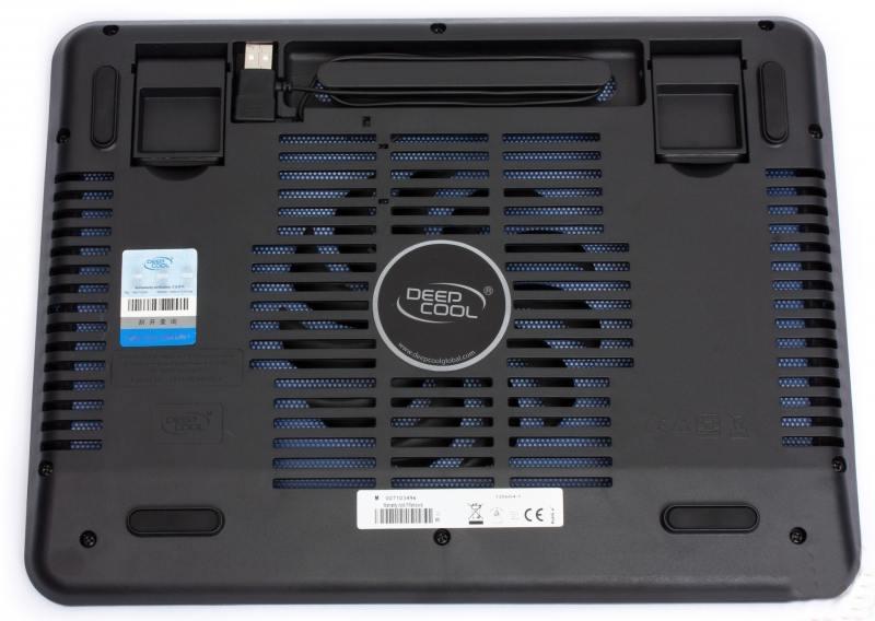 Охладител за лаптоп DeepCool N17 Blue, 14", 140 mm, Син