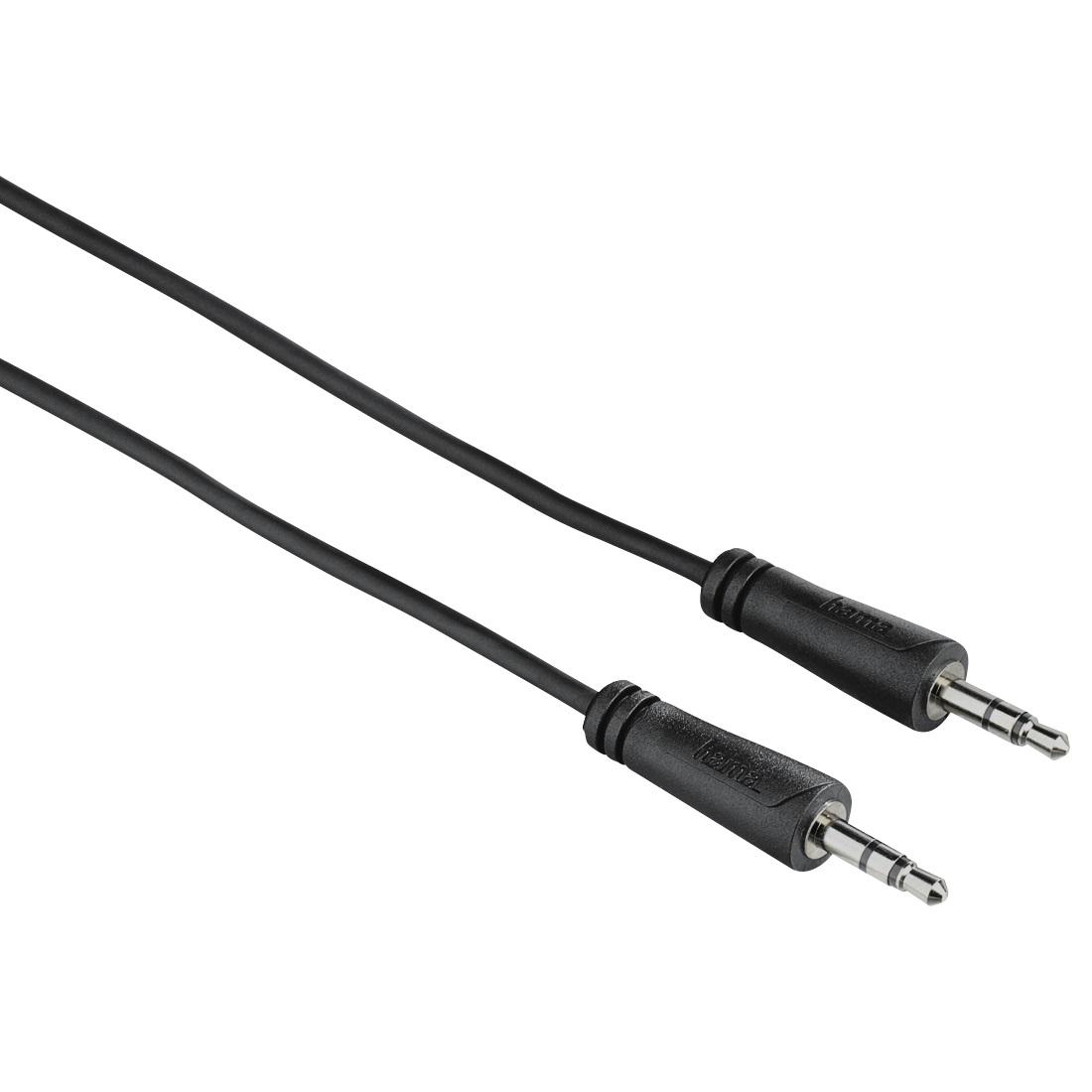 Свързващ кабел HAMA Audio Cable, 3.5мм мъжки - 3.5мм мъжки жак, 5м