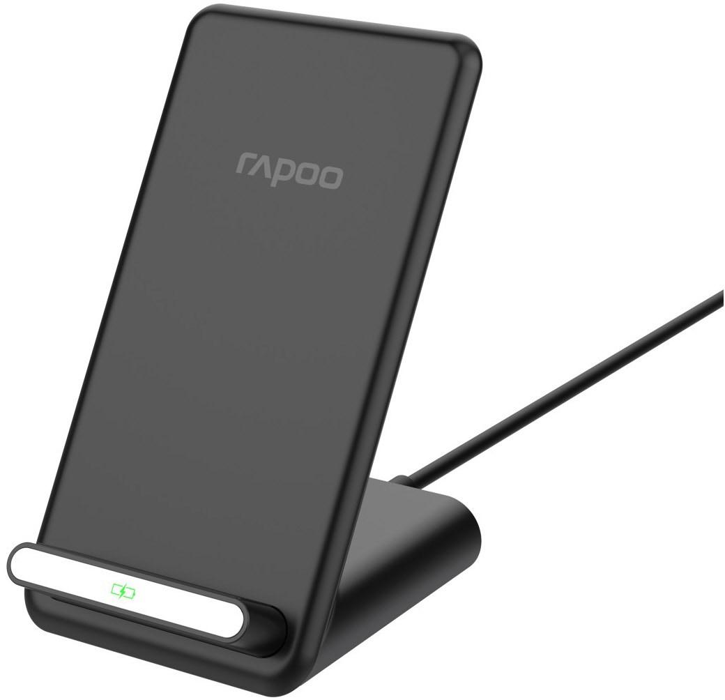 Безжично зарядно устройство RAPOO XC210, Qi, 7.5/10W, Черен