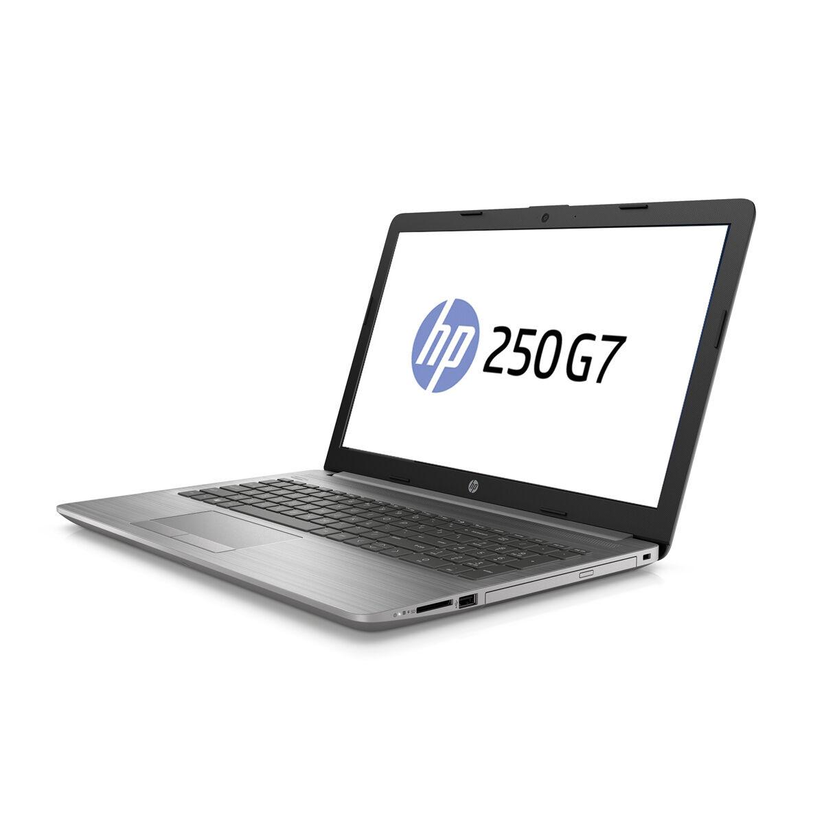 Лаптоп HP 250 G7, Intel Core i3-8130U, 8GB DDR4, 256GB M.2 NVMe SSD, FHD 15.6", DVD-RW, Сребрист