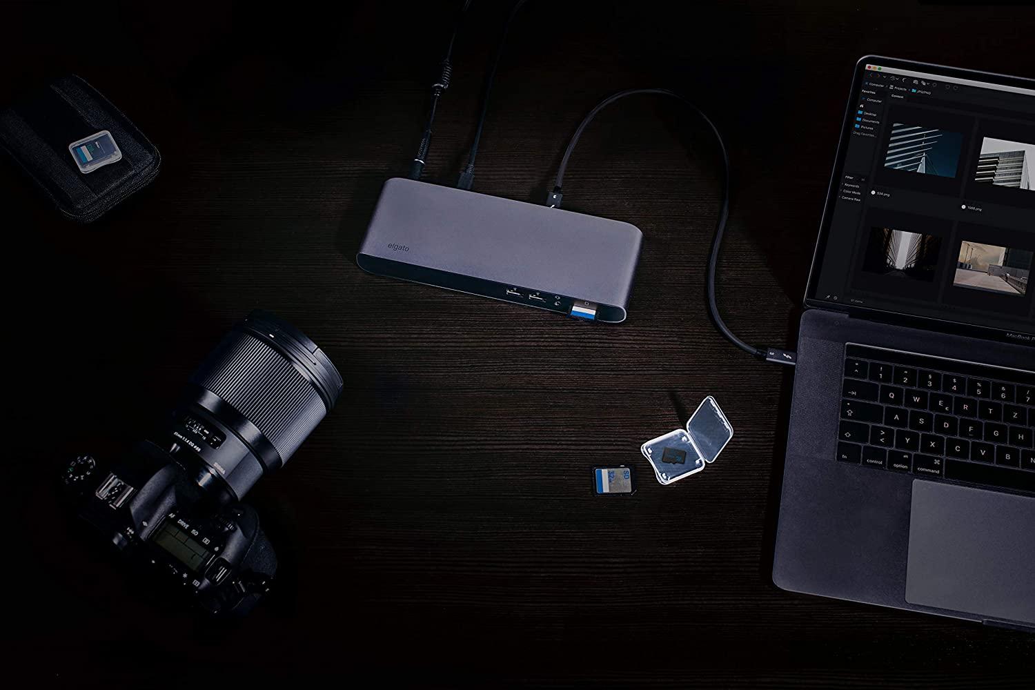 Докинг станция Elgato Thunderbolt 3 Pro, сивa