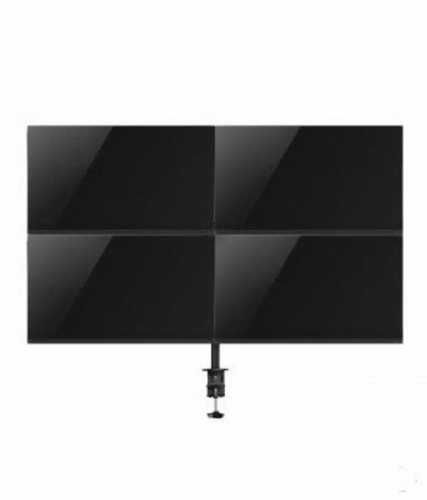 Стойка за 4 монитора за бюро Ewent EW1514, Регулируема, 2", 20 кг, Бюро, Черен