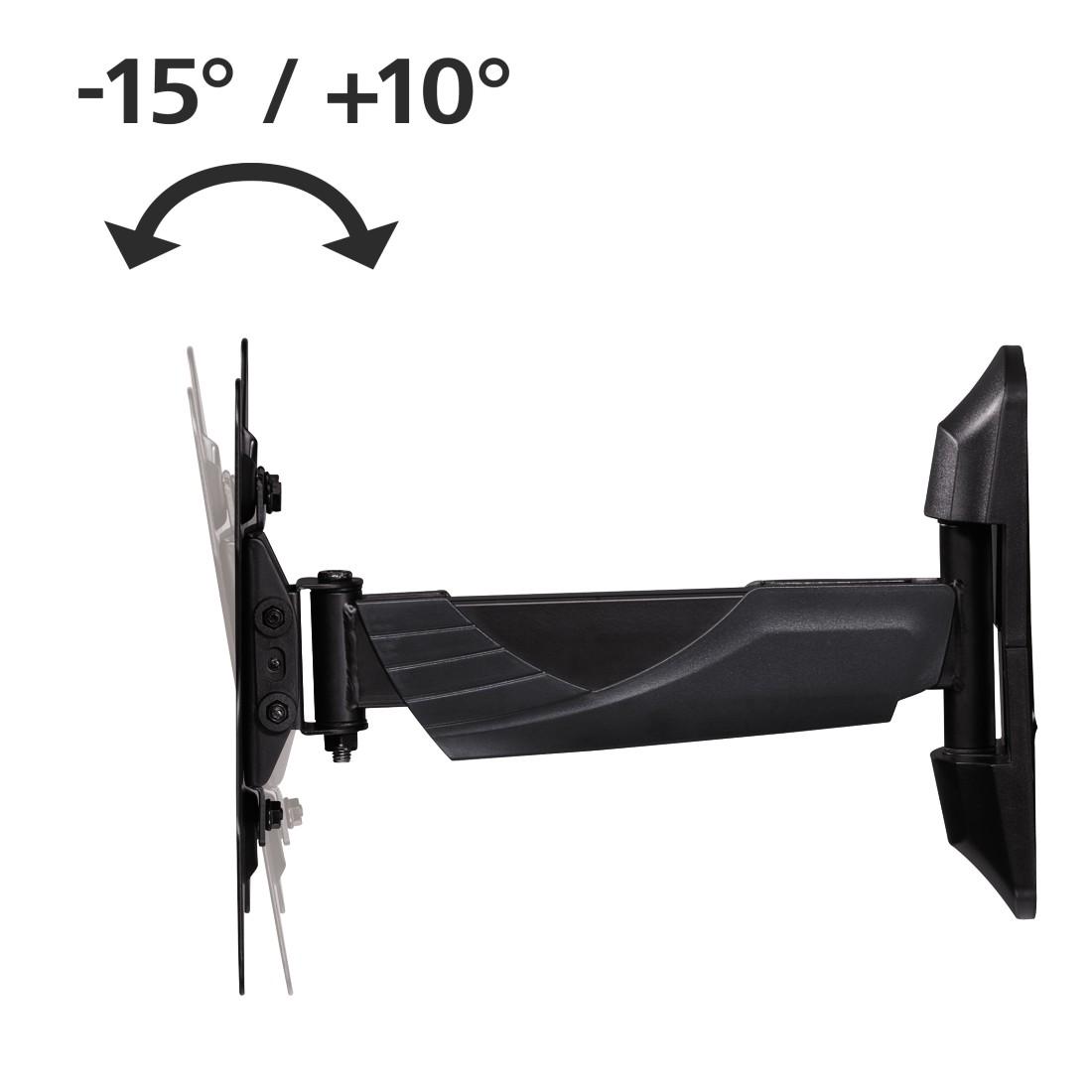 Стенна стойка за TV HAMA 118664, Регулируема, 19"-48", 35 кг, 3 звезди, Черна