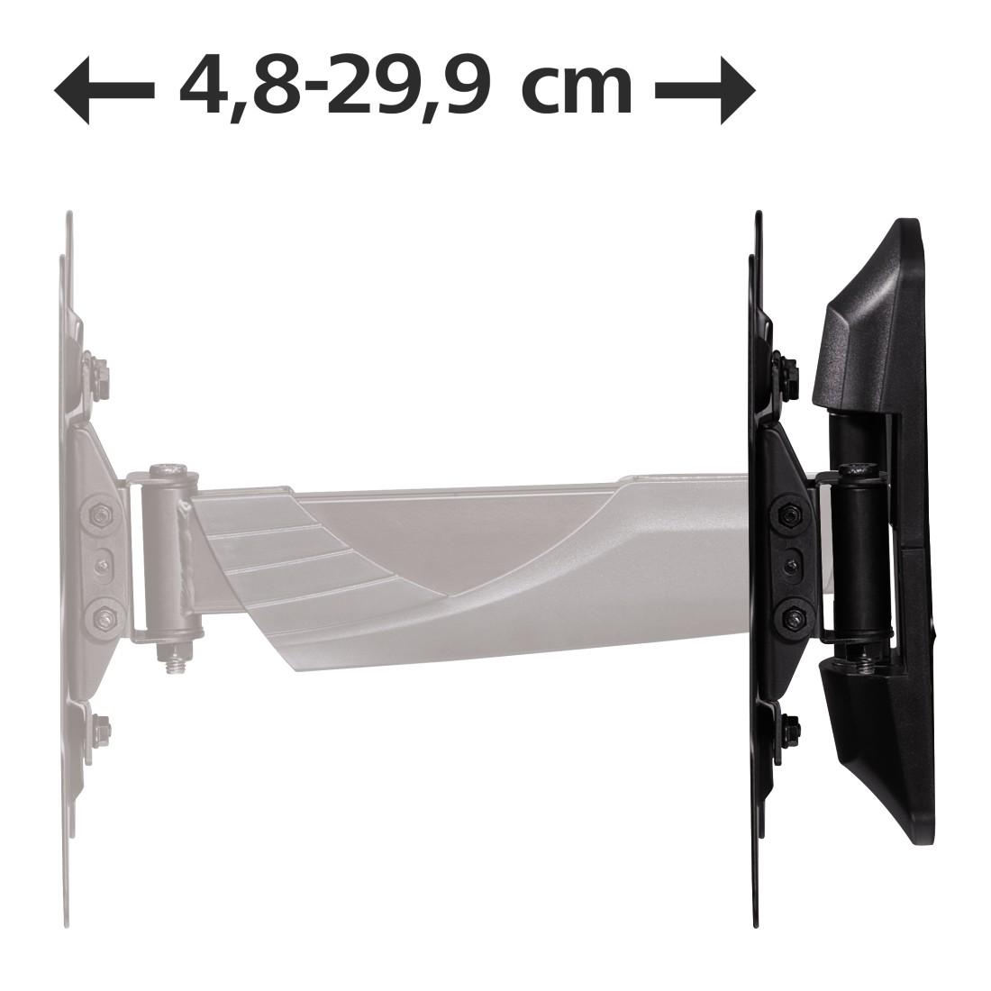 Стенна стойка за TV HAMA 118664, Регулируема, 19"-48", 35 кг, 3 звезди, Черна