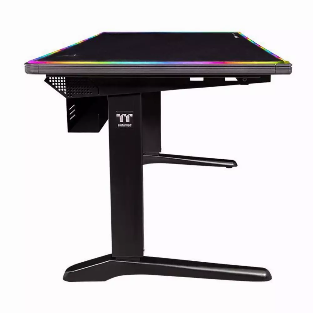 Геймърско бюро TteSports Level 20 GT BattleStation, Black, Електрическо управление на височина