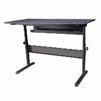 Геймърско бюро TteSports Level 20 GT BattleStation, Black, Механично управление на височина