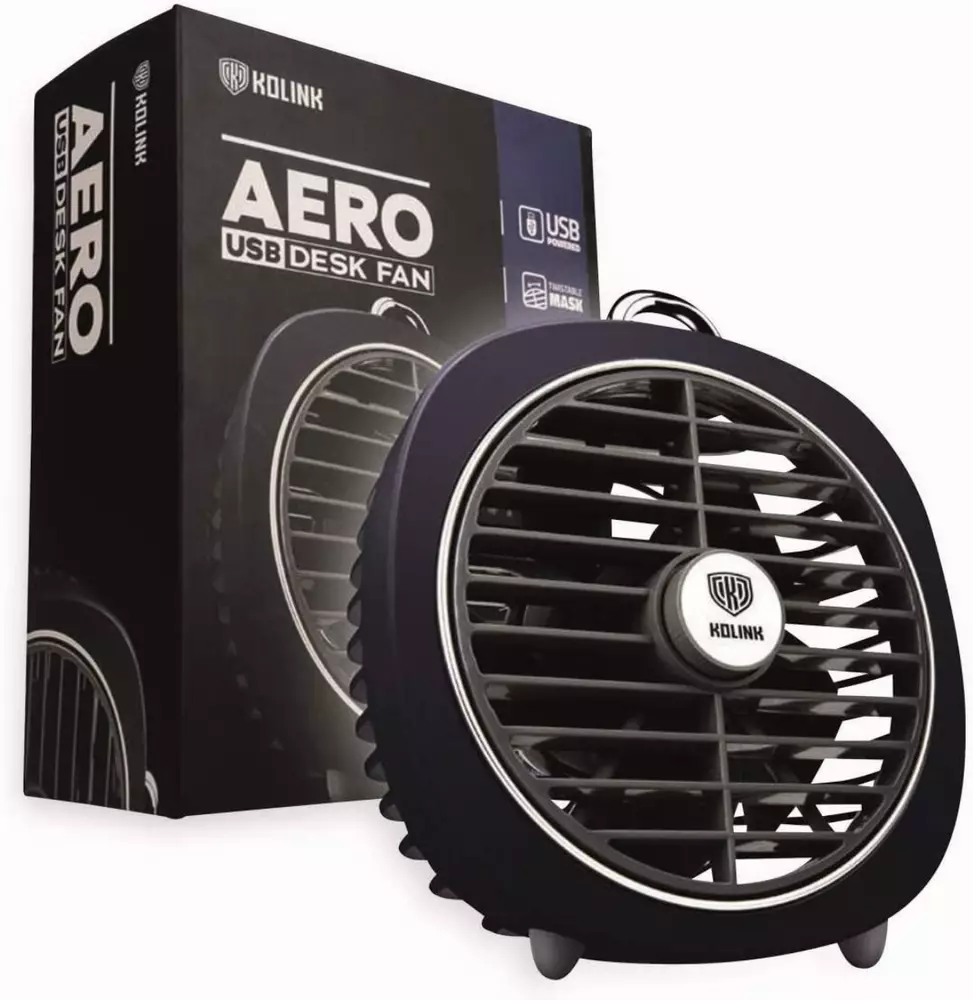 Вентилатор за бюро Kolink Aero USB, Тъмно Син