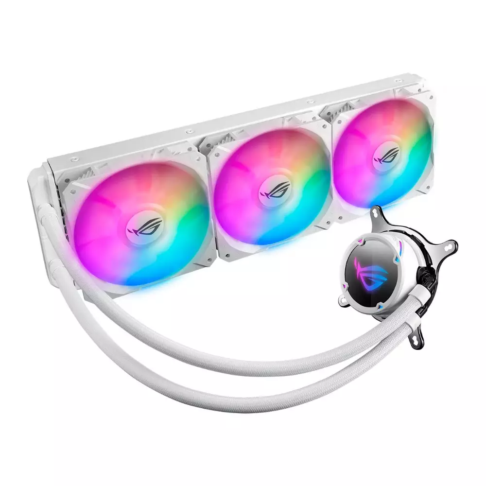 Водно охлаждане за процесор Asus ROG STRIX LC 360 RGB White Edition