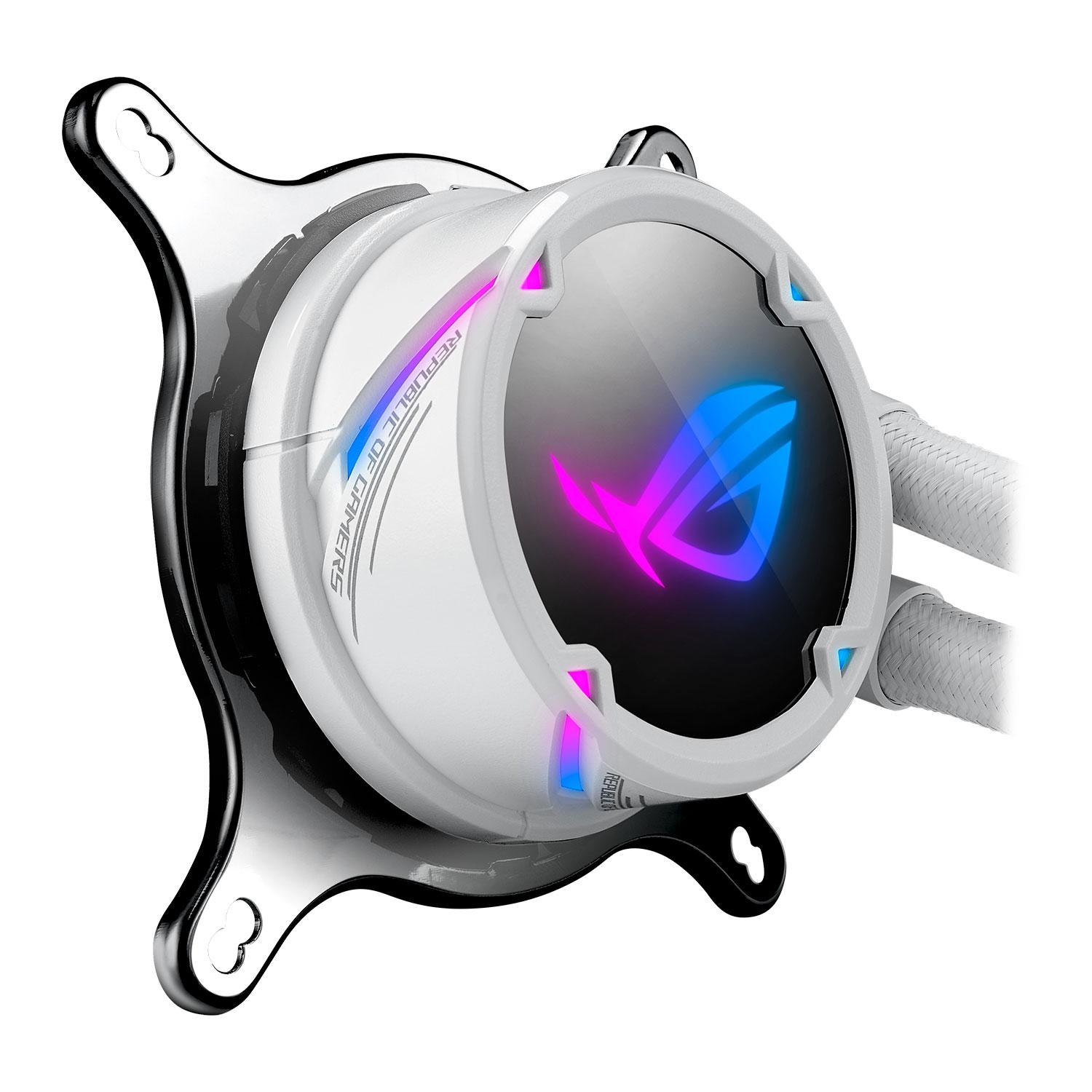 Водно охлаждане за процесор Asus ROG STRIX LC 360 RGB White Edition