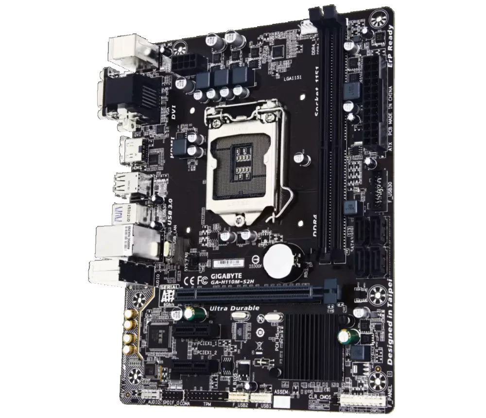 Дънна платка GIGABYTE H110M-S2H