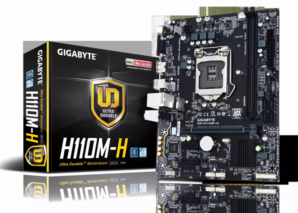Дънна платка GIGABYTE GA-H110M-H