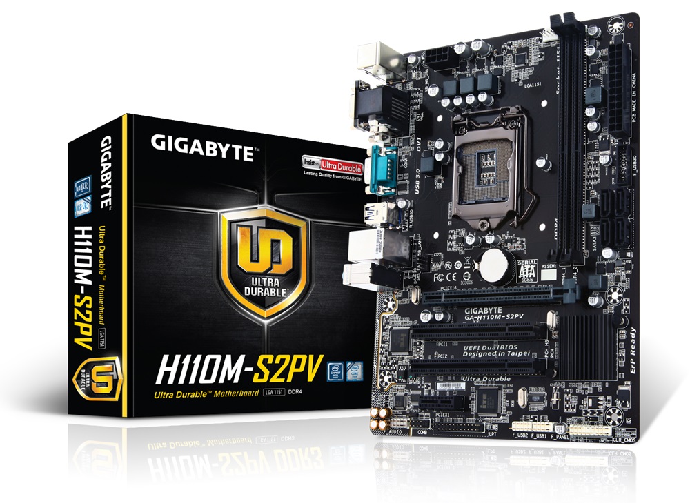 Дънна платка GIGABYTE GA-H110M-S2PV