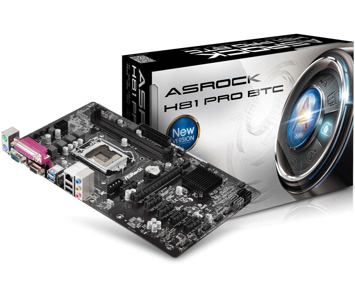 Дънна платка ASROCK H81 PRO BTC
