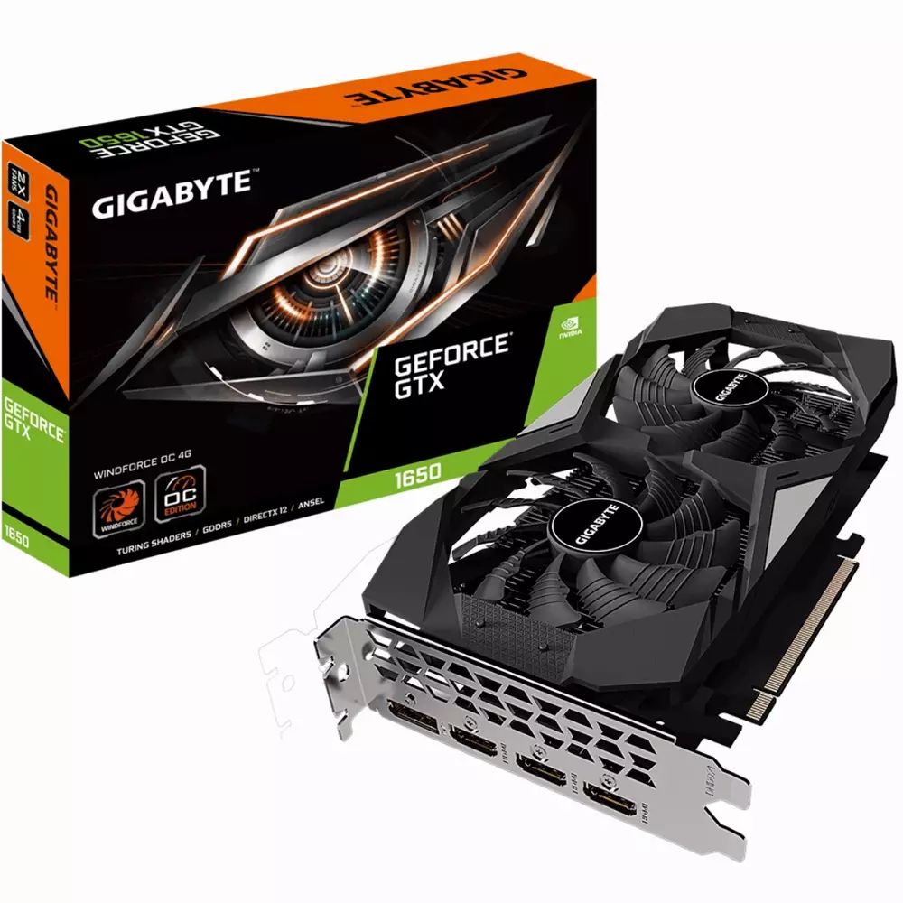 Видео карта GIGABYTE GeForce GTX 1650 Windforce OC 4GB