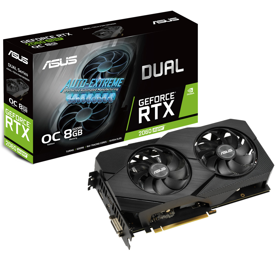 Видео карта ASUS DUAL GeForce RTX 2060 Super EVO V2 Advanced Edition 8GB