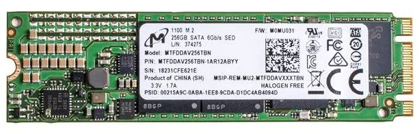 Диск SSD MICRON 256GB M.2 2280 SATA III 3D NAND