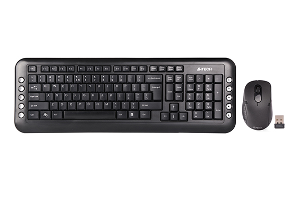 Комплект клавиатура с мишка A4 7200N Black