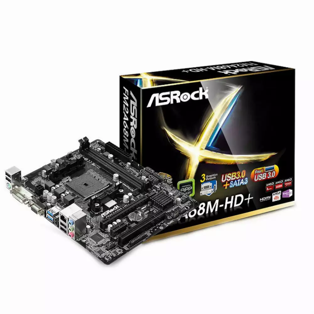 Дънна платка ASROCK FM2A68M-HD+ /FM2+