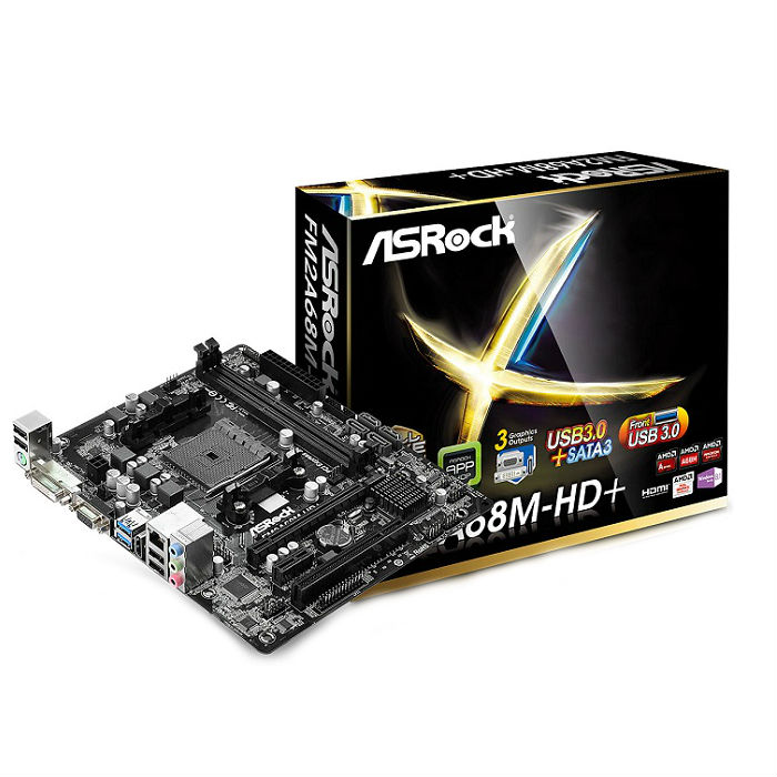 Дънна платка ASROCK FM2A68M-HD+ /FM2+
