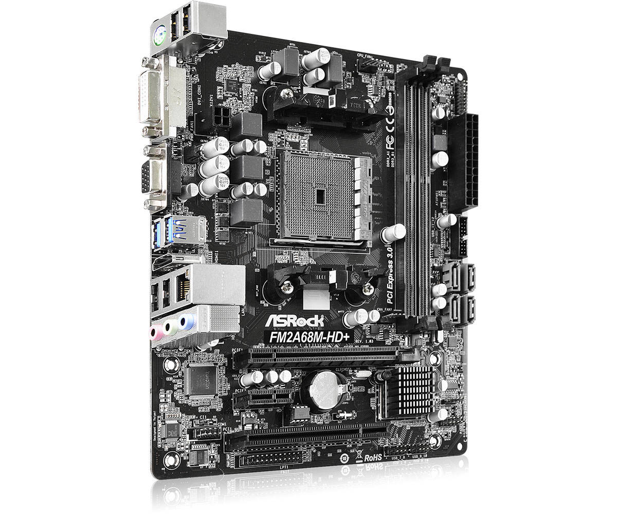 Дънна платка ASROCK FM2A68M-HD+ /FM2+