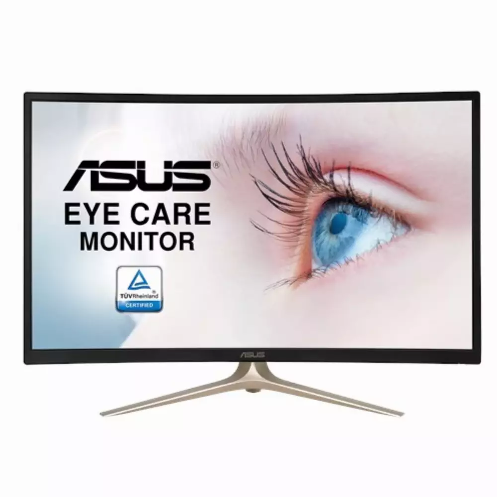Монитор ASUS 31.5" VA327H Eye Care Curved, VA, FHD 1920x1080, 60Hz, 4ms, HDMI, VGA
