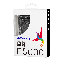 Външна батерия ADATA P5000, 50000 mAh, черна - AP5000-USBA-CBK