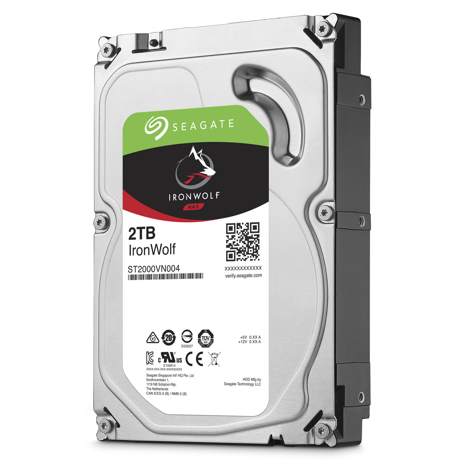 Хард диск SEAGATE IronWolf 2TB 3.5" 64MB cache 5900rpm - ST2000VN004