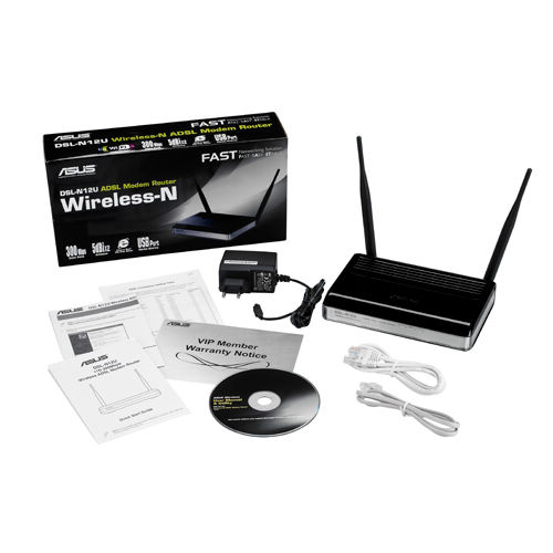 Безжичен рутер ASUS DSL-N12U ADSL WL N ROUTER