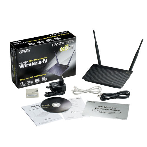 Безжичен рутер ASUS DSL-N12E ADSL WL N ROUTER