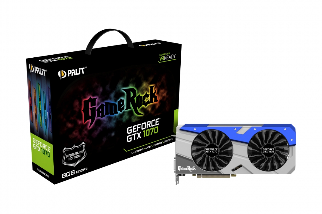 Видео карта PALIT GeForce GTX 1070 GameRock 8GB