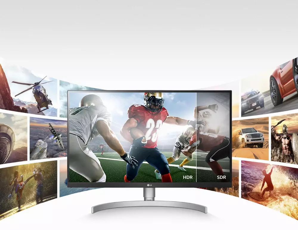 Монитор LG 27" 27UL650-W, UHD (3840 x 2160), IPS, 60Hz, 5ms, DisplayHDR™ 400, FreeSync
