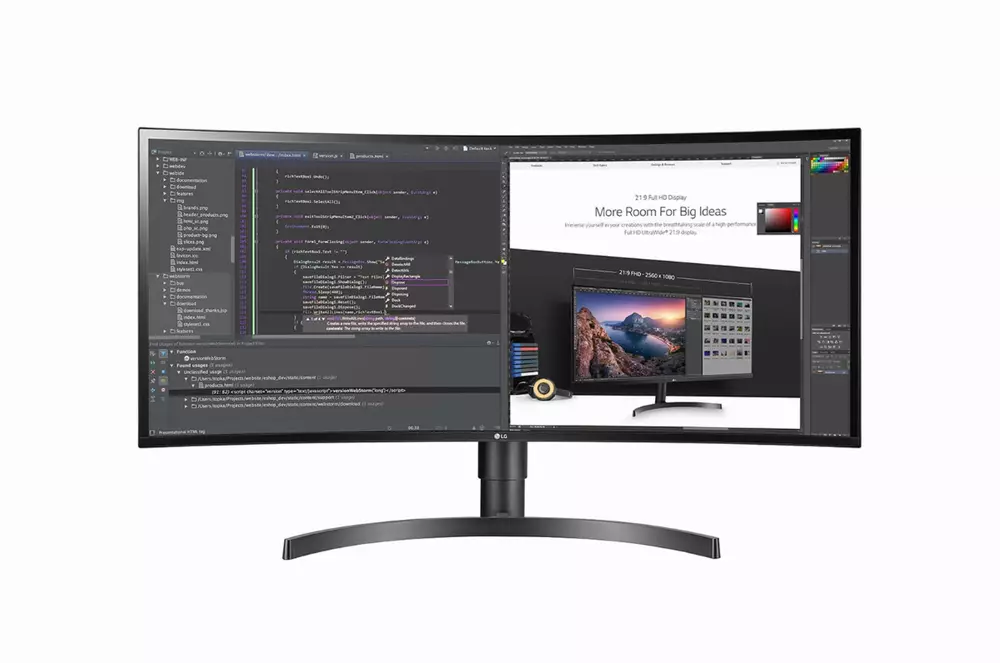 Монитор 34" LG 34WN80C-B UltraWide, WQHD (3440x1440), IPS, 60Hz, 5ms, HDR10