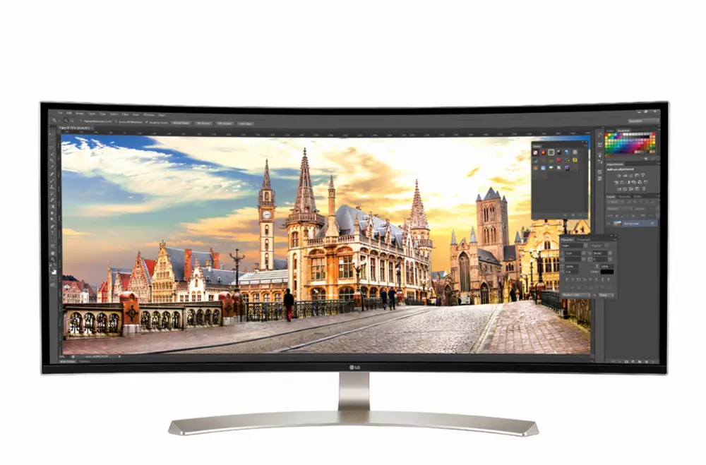 Монитор LG 37.5" 38UC99-W CURVED, WQHD (3840x1600), IPS, 75Hz, 5ms, FreeSync