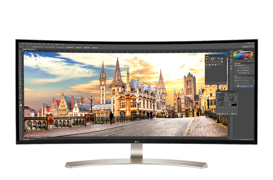Монитор LG 37.5" 38UC99-W CURVED, WQHD (3840x1600), IPS, 75Hz, 5ms, FreeSync