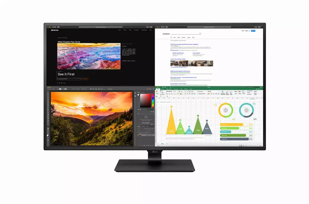 Monitor LG 42.5" 43UN700-B, UHD 4K (38402160), IPS, 60Hz, 8ms