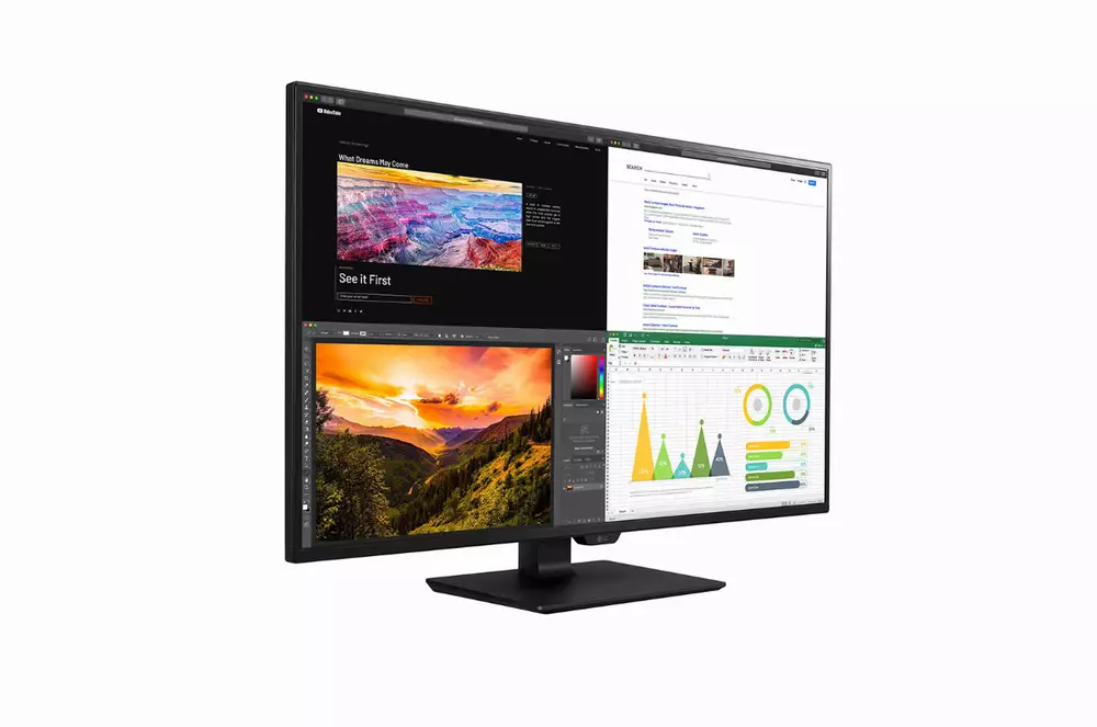 Monitor LG 42.5" 43UN700-B, UHD 4K (38402160), IPS, 60Hz, 8ms