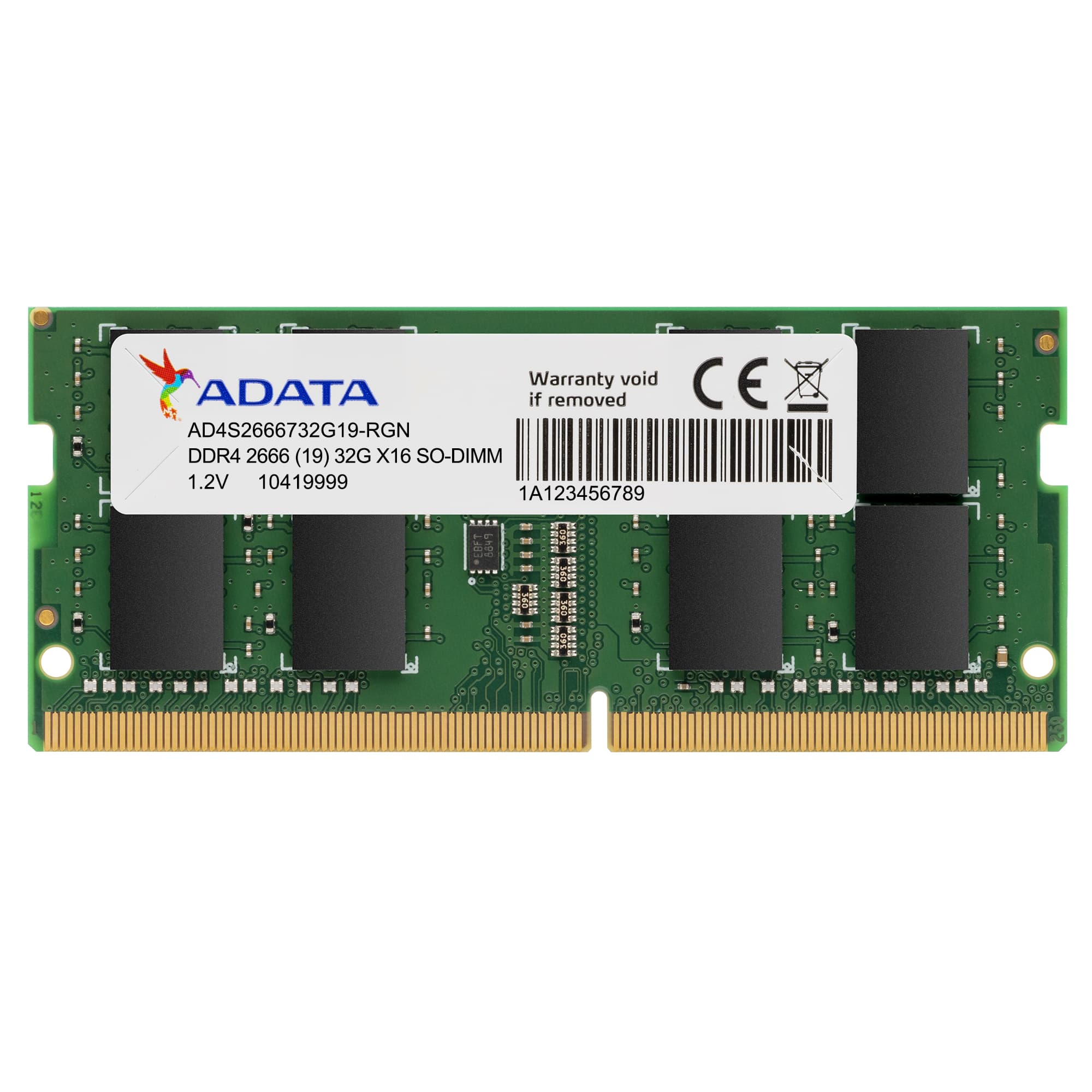 Памет ADATA 32GB 2666MHz SODIMM DDR4 CL19