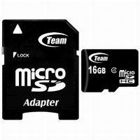 16GB SDMICRO+ADAP CL4 TEAM