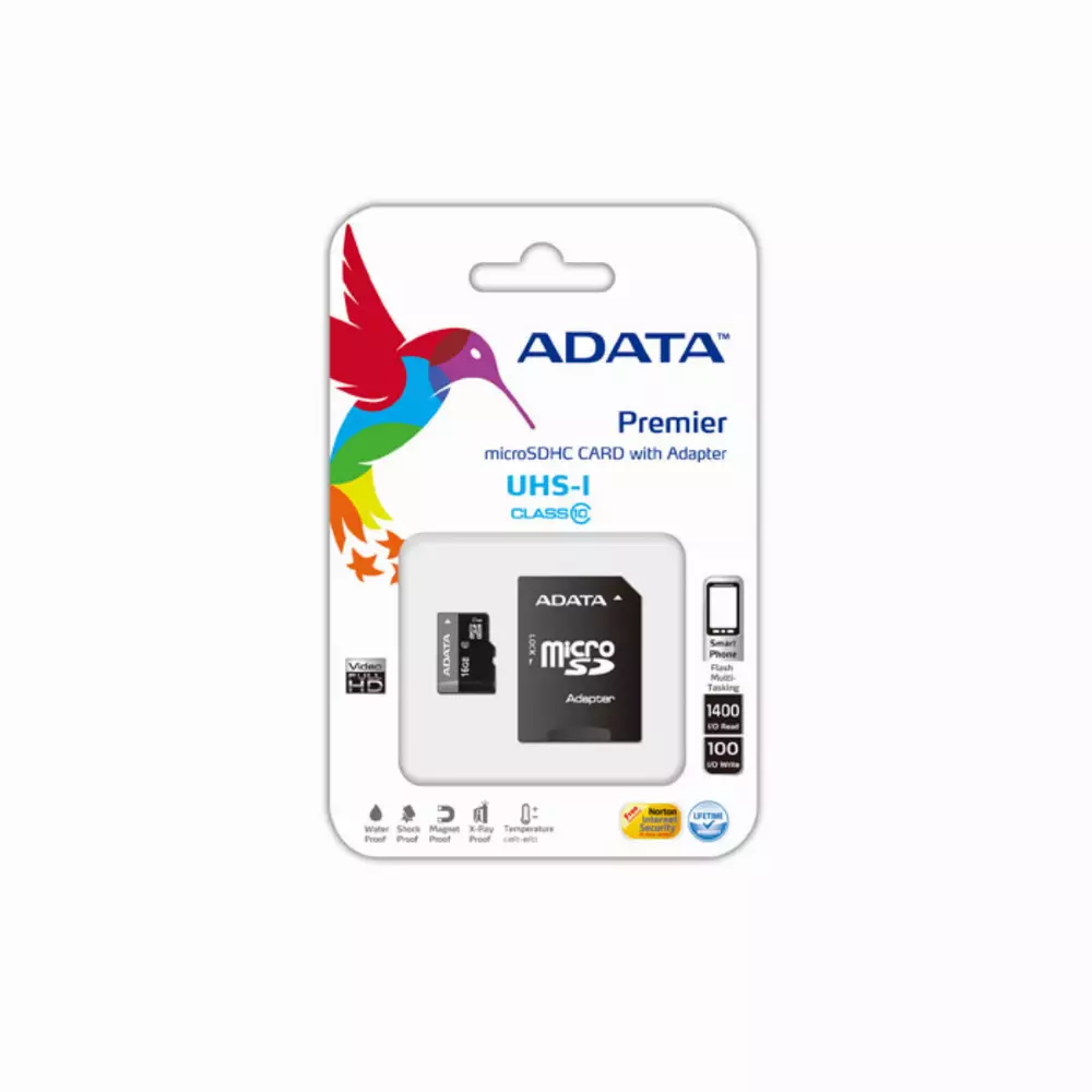 16G SDMIC+ADA UHS-I CL10 ADATA