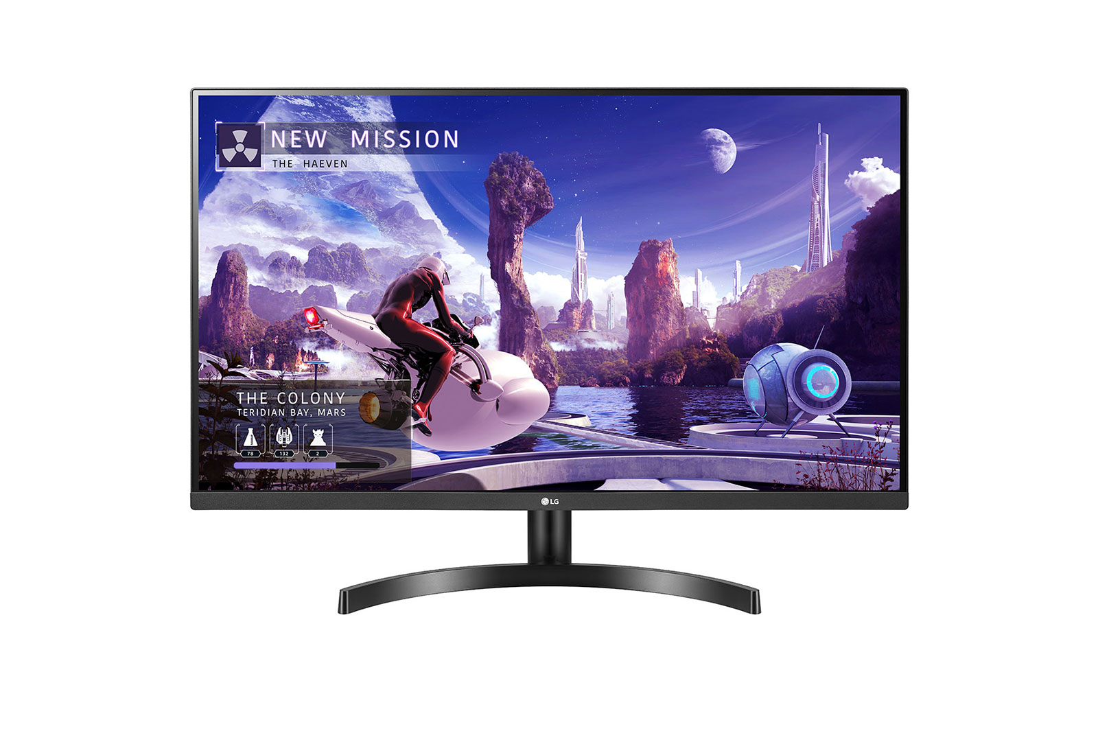 Монитор LG 32" 32QN600-B, WQHD (2560x1440), IPS, 75Hz, 5ms, HDR10, AMD FreeSync