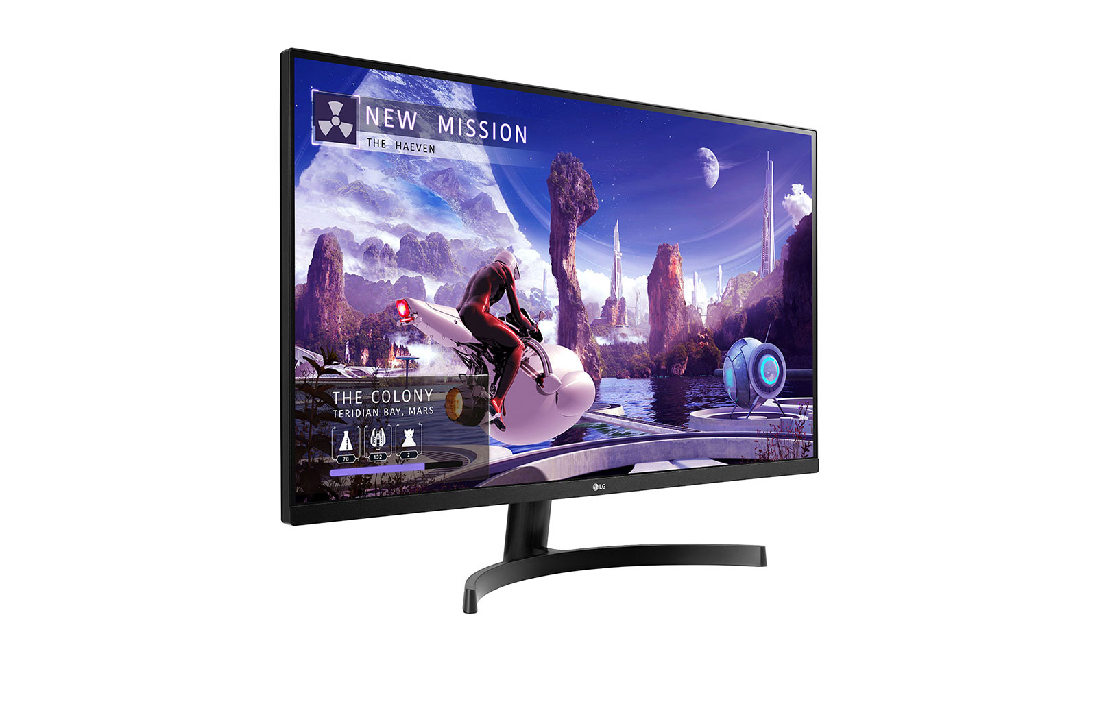 Монитор LG 32" 32QN600-B, WQHD (2560x1440), IPS, 75Hz, 5ms, HDR10, AMD FreeSync