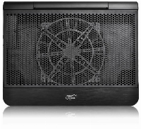 Охладител за лаптоп DeepCool N6000, 17", 200 mm, LED, Черен