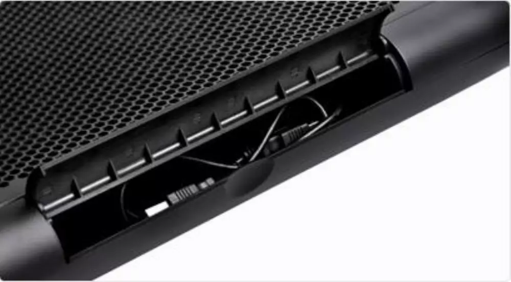 Охладител за лаптоп DeepCool N6000, 17", 200 mm, LED, Черен