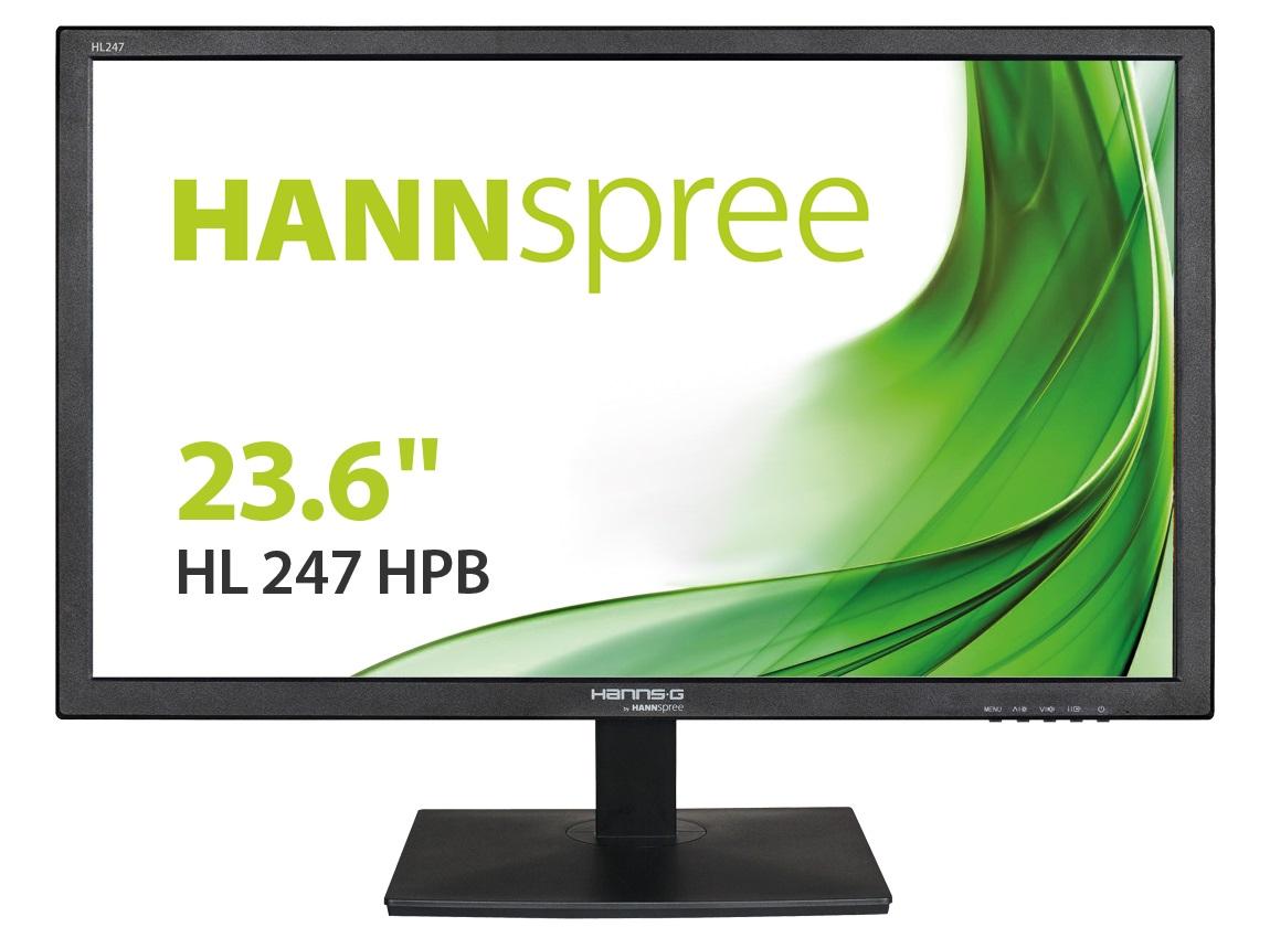 Монитор HANNSPREE 23.6" HL247HPB, TFT, FullHD (1920x1080), TFT, 75Hz, 5ms