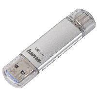 USB памет HAMA Тип USB-C Laeta 124163, 64GB, USB 3.1 Type-C, Сребрист