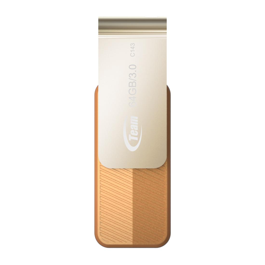 USB памет Team Group C143 64GB USB 3.0, Кафяв
